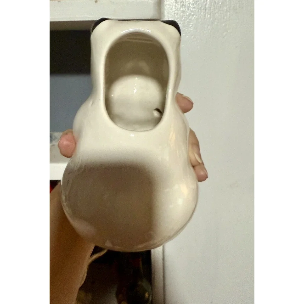 Vintage 80s Panda Bear Tiki Cup Mug - Planter - Vase - Incense Holder - Statue